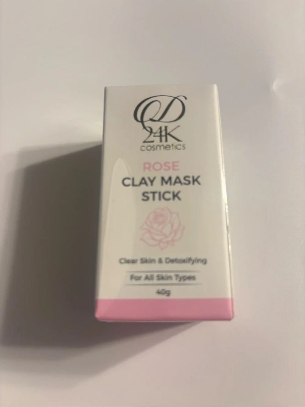 24K Cosmetics Rose Clay Mask Stick — Pink Detoxifying Mask